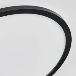 Plafonnier Sasinhosa LED Noir, 1 lumière, Télécommandes