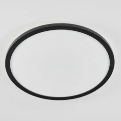 Plafonnier Sasinhosa LED Noir, 1 lumière, Télécommandes