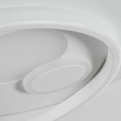 Plafonnier Selim LED Blanc, 1 lumière, Télécommandes