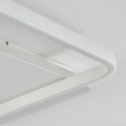 Plafonnier Selim LED Blanc, 1 lumière, Télécommandes