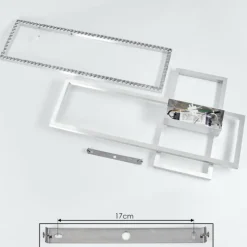 Plafonnier Serranos LED Aluminium, 1 lumière