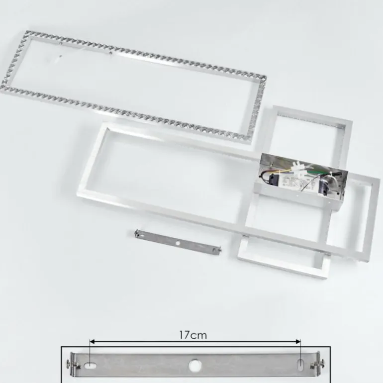 Plafonnier Serranos LED Aluminium, 1 lumière