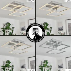 Plafonnier Serranos LED Aluminium, 1 lumière