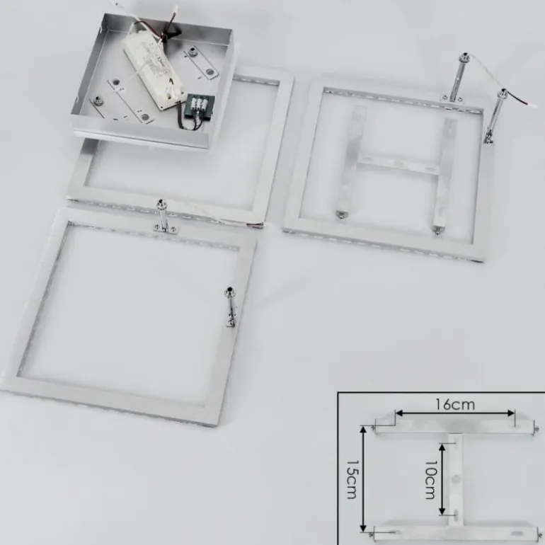 Plafonnier Serranos LED Aluminium, 1 lumière