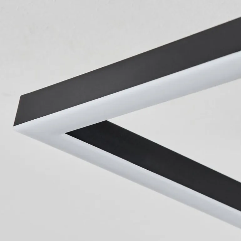 Plafonnier Serzedelo LED Noir, 1 lumière
