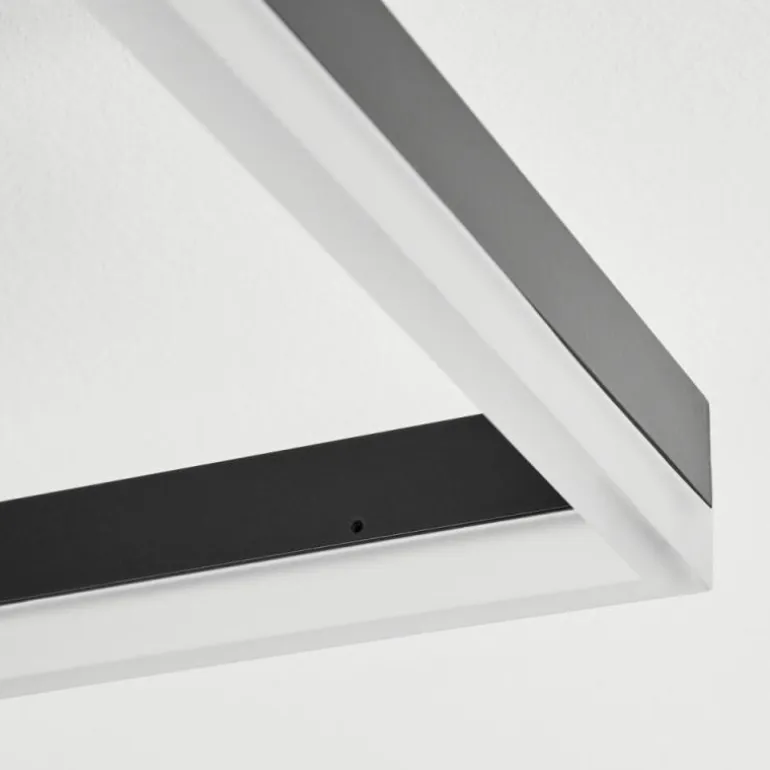 Plafonnier Sistelo LED Noir, 1 lumière