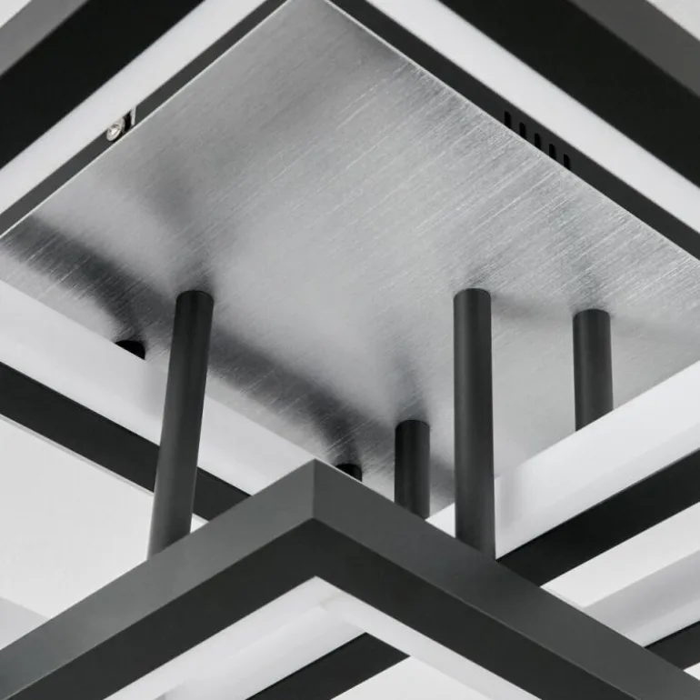 Plafonnier Solaro LED Gris, 1 lumière
