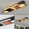 Plafonnier Sourbarie LED Brun, Couleur bois, Noir, 1 lumière