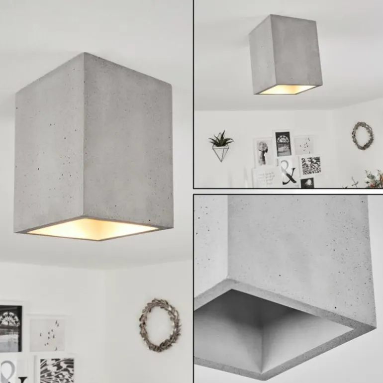 Plafonnier Stettler Gris, 1 lumière
