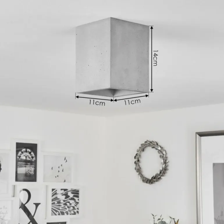 Plafonnier Stettler Gris, 1 lumière