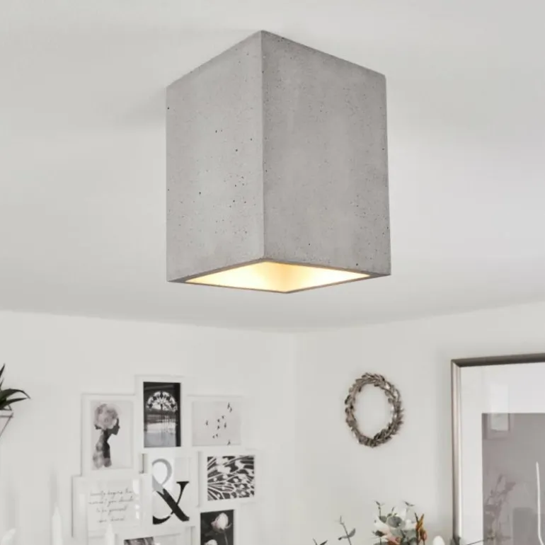 Plafonnier Stettler Gris, 1 lumière