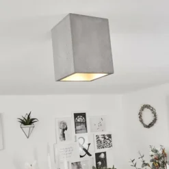 Plafonnier Stettler Gris, 1 lumière