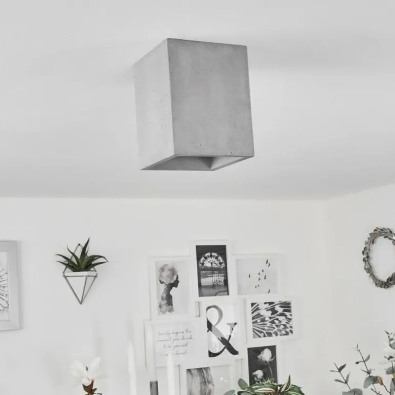 Plafonnier Stettler Gris, 1 lumière