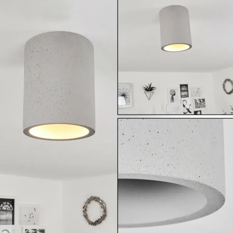 Plafonnier Stettler Gris, 1 lumière
