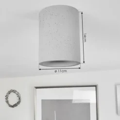 Plafonnier Stettler Gris, 1 lumière