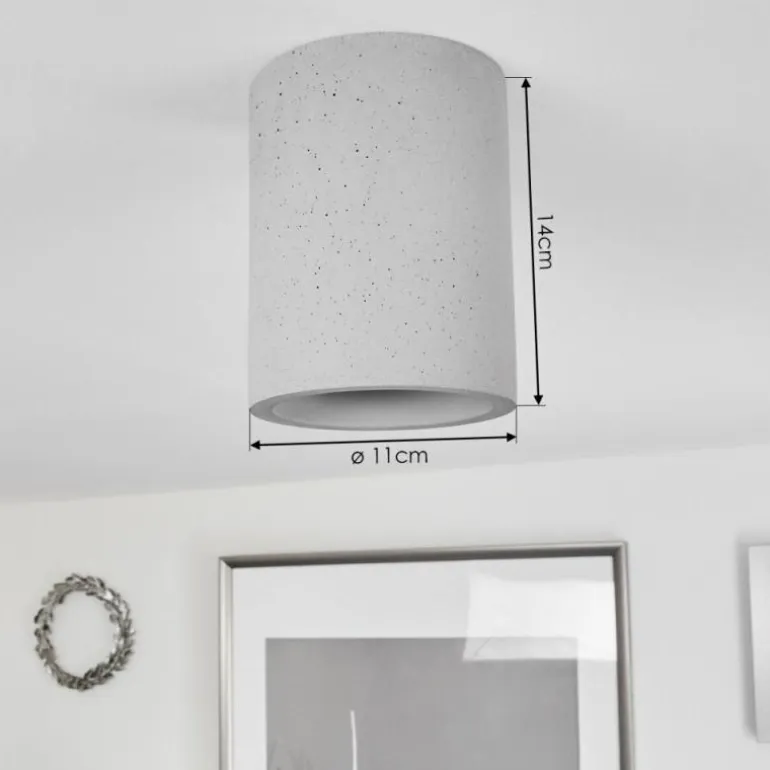 Plafonnier Stettler Gris, 1 lumière