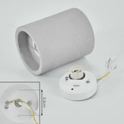 Plafonnier Stettler Gris, 1 lumière