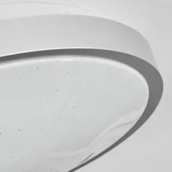 Plafonnier Subles LED Argenté, Blanc, 1 lumière, Détecteur de mouvement