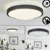 Plafonnier Subles LED Noir, Blanc, 1 lumière, Détecteur de mouvement