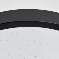 Plafonnier Subles LED Noir, Blanc, 1 lumière, Détecteur de mouvement