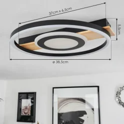 Plafonnier Taboneira LED Écru, Noir, Blanc, 1 lumière