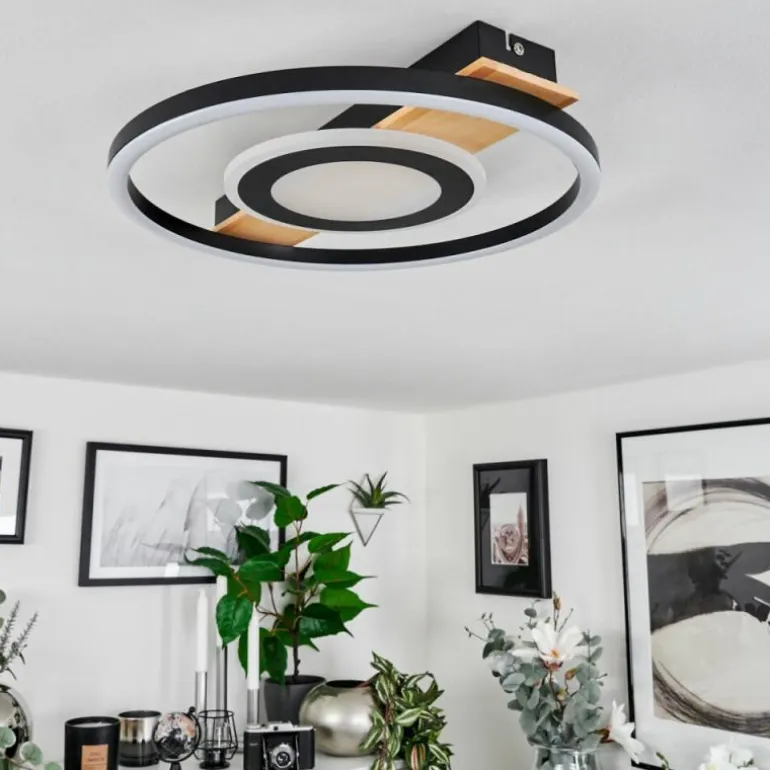 Plafonnier Taboneira LED Écru, Noir, Blanc, 1 lumière