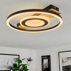 Plafonnier Taboneira LED Écru, Noir, Blanc, 1 lumière