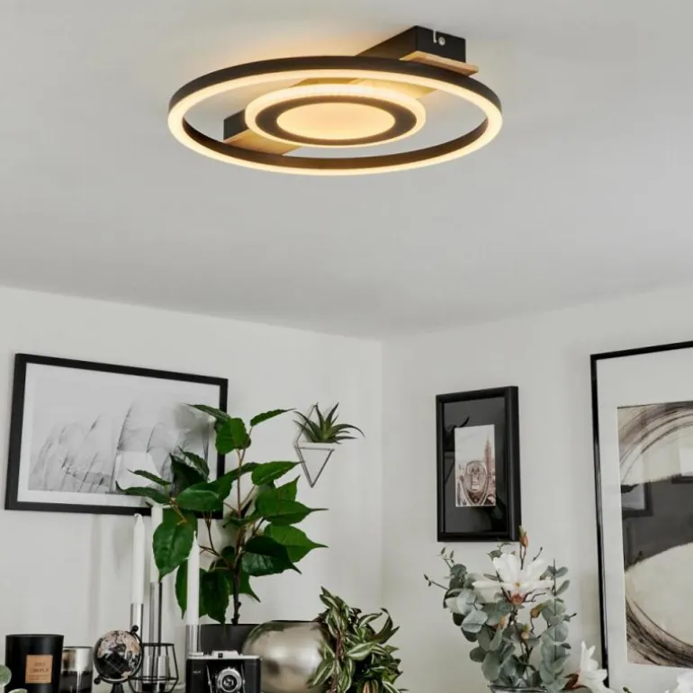 Plafonnier Taboneira LED Écru, Noir, Blanc, 1 lumière