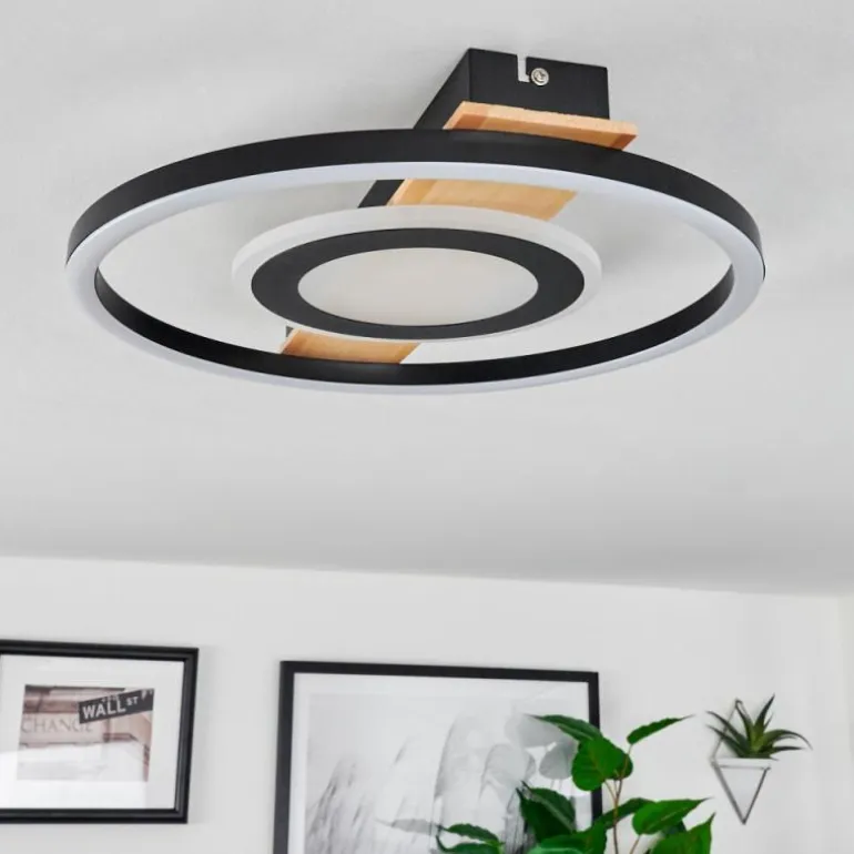 Plafonnier Taboneira LED Écru, Noir, Blanc, 1 lumière