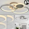Plafonnier Tagsdorff LED Chrome, Nickel mat, 1 lumière