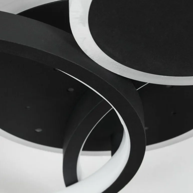 Plafonnier Tagsdorff LED Noir, Blanc, 1 lumière
