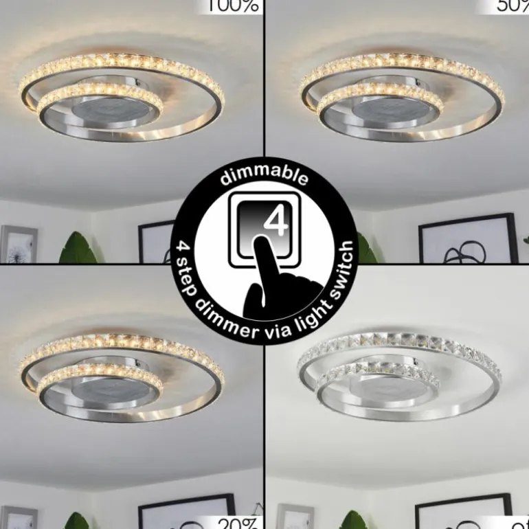 Plafonnier Tanganheira LED Aluminium, 1 lumière