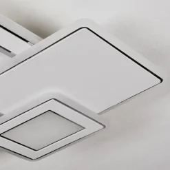 Plafonnier Tomazes LED Blanc, 1 lumière, Télécommandes