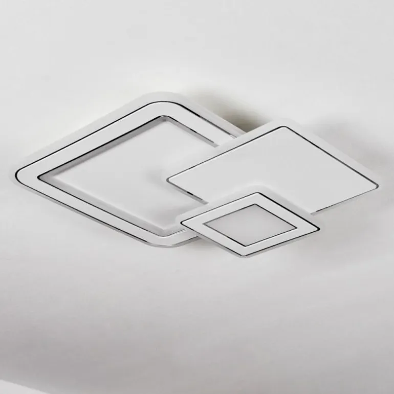 Plafonnier Tomazes LED Blanc, 1 lumière, Télécommandes
