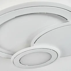 Plafonnier Tomazes LED Blanc, 1 lumière, Télécommandes