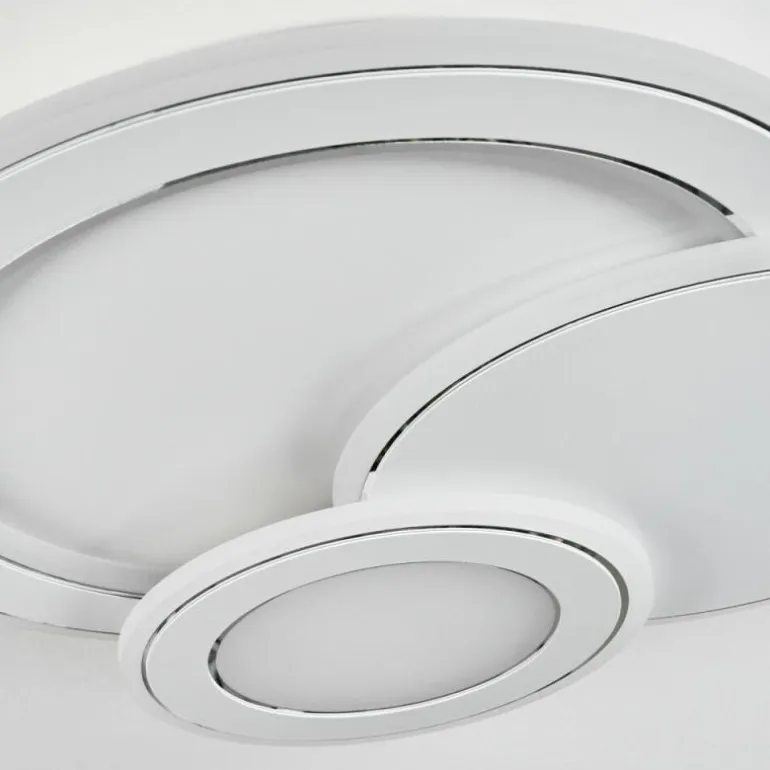 Plafonnier Tomazes LED Blanc, 1 lumière, Télécommandes
