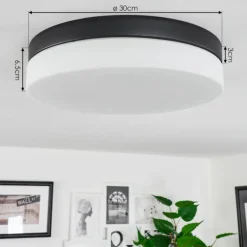 Plafonnier Valpedre Noir, 3 lumières
