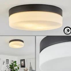 Plafonnier Valpedre Noir, 2 lumières