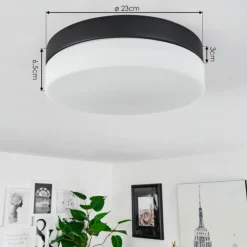 Plafonnier Valpedre Noir, 2 lumières