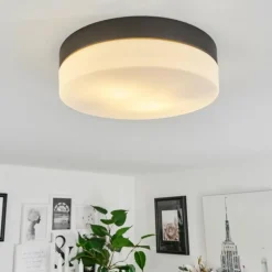 Plafonnier Valpedre Noir, 2 lumières