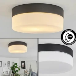 Plafonnier Valpedre Noir, 1 lumière