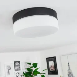 Plafonnier Valpedre Noir, 1 lumière