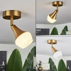 Plafonnier Venizy Vieux laiton, 1 lumière