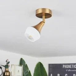 Plafonnier Venizy Vieux laiton, 1 lumière