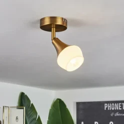 Plafonnier Venizy Vieux laiton, 1 lumière