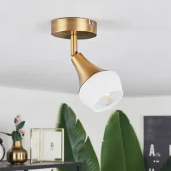 Plafonnier Venizy Vieux laiton, 1 lumière