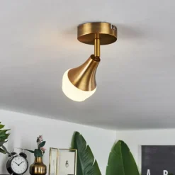 Plafonnier Venizy Vieux laiton, 1 lumière