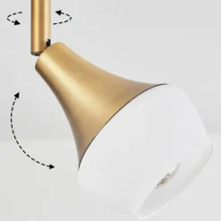 Plafonnier Venizy Vieux laiton, 2 lumières