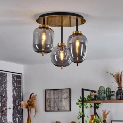 Plafonnier Verbania Laiton, 3 lumières