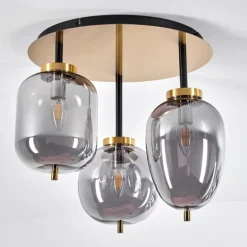 Plafonnier Verbania Laiton, 3 lumières